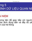 PHÂN TÍCH THIẾT KẾ HỆ THỐNG THÔNG TIN - CHƯƠNG 5 MÔ HÌNH DỮ LIỆU QUAN NIỆM