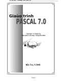 Giáo trình Pascal 7.0 - CĐSP BẾN TRE