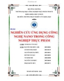 TIỂU LUẬN: NGHIÊN CỨU ỨNG DỤNG CÔNG NGHỆ NANO TRONG CÔNG NGHIỆP THỰC PHẨM