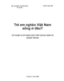 Xây dựng và áp dụng cách tiếp cận đa chiều về nghèo trẻ em