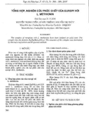 Báo cáo Tổng hợp, nghiên cứu phức chất của europi với L. Methionin