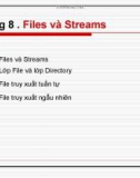 Chương 8: Files và Streams