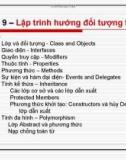 Chương 9: Lập trình hướng đối tượng trong C#