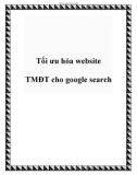 Tối ưu hóa website TMĐT cho google search