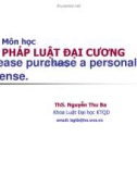 Bài giảng Pháp luật đại cương - Nhập môn Pháp luật đại cương