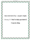 Giáo trình kinh tế học công cộng (Joseph E. Stiglitz) Chương 19: Thuế và hiệu quả kinh tế: Cung lao động