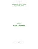 Giáo trình Kinh Tế Vĩ Mô - Biên soạn Nguyễn Tri Khiêm