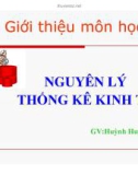 Bài giảng nguyên lý thống kê kinh tế (Huỳnh Huy Hạnh) - Chương 1