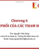 Bài giảng Thống kê ứng dụng (TS Nguyễn Tiến Dũng) - Chương 6 Phân phối của các tham số mẫu