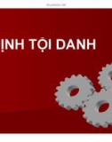 Bài giảng Định tội danh