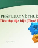 Bài giảng Pháp luật về thuế: Thuế tiêu thụ đặc biệt