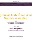 Bài giảng Lý thuyết kinh tế học vi mô: Chương 1 - GV. Đinh Thiện Đức