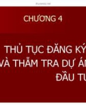 Bài giảng Pháp luật về đầu tư: Chương 4 - Đại học Mở TP HCM