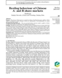 Herding behaviour of Chinese A - and B-share markets