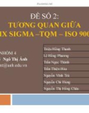 Tiểu luận: Tương quan giữa Six Sigma –TQM – ISO 9000