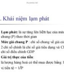 Bài giảng Chính sách tiền tệ - Lạm phát