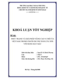 Khóa luận tốt nghiệp: Thực trạng và giải pháp nâng cao vị trí của Việt Nam trong chuỗi giá trị toàn cầu đối với hàng may mặc