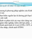 Bài giảng Kinh tế vĩ mô - Bài 1: Khái quát về kinh tế vĩ mô