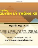 Bài giảng Nguyên lý thống kê: Chương 1 - Nguyễn Ngọc Lam