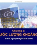 Bài giảng Nguyên lý thống kê: Chương 6 - Nguyễn Ngọc Lam