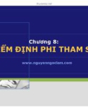 Bài giảng Nguyên lý thống kê: Chương 8 - Nguyễn Ngọc Lam