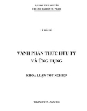 Khóa luận tốt nghiệp: Vành phân thức hữu tỷ và ứng dụng