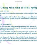 Đề cương môn kinh tế môi trường