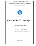 Khóa luận tốt nghiệp Văn hóa du lịch: Nghiên cứu phát triển Du lịch sinh thái khu vực Hồ Núi Cốc, Thái Nguyên ﻿