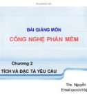 Bài giảng Công nghệ phần mềm: Chương 2 - ThS. Nguyễn Khắc Quốc