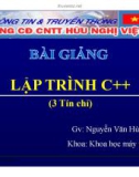 Bài giảng Lập trình C++: Chương 1 - GV. Nguyễn Văn Hùng