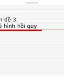 Bài giảng Kinh tế lượng - Chương 3: Mô hình hồi quy