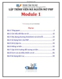 Giáo trình Lập trình viên mã nguồn mở PHP (Module 1) - Trung tâm tin học ĐH KHTN