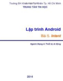 Bài giảng Lập trình Android: Bài 5 - Trung tâm tin học ĐH KHTN