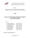 Báo cáo đánh giá tác động môi trường: Sử dụng năng lượng hạt nhân vì mục đích hòa bình (nhóm 3)