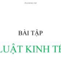 Bài giảng Bài tập Luật kinh tế: Chương 5