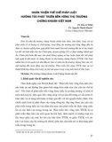 Hoàn thiện thể chế pháp luật hướng tới phát triển bền vững thị trường chứng khoán Việt Nam