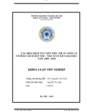 Tóm tắt Khóa luận tốt nghiệp: Các biện pháp xúc tiến tiêu thụ ở Công ty Cổ phần Sách Dân Tộc - nhà xuất bản Giáo dục năm 2009 - 2010