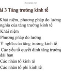 Bài giảng Kinh tế vĩ mô 1: Bài 3 - Phạm Xuân Trường