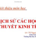 Bài giảng Lịch sử các học thuyết kinh tế: Chương 1 - TS. Nguyễn Tấn Phát