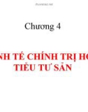 Bài giảng Lịch sử các học thuyết kinh tế: Chương 4 - TS. Nguyễn Tấn Phát