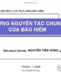 HỌC PHẦN: NGUYÊN LÝ VÀ THỰC HÀNH BẢO HIỂM - Module 3: NHỮNG NGUYÊN TẮC CHUNG CỦA BẢO HIỂM - NGUYỄN TIẾN HÙNG