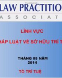 Bài giảng Lĩnh vực pháp luật về sở hữu trí tuệ: Chế định quyền tác giả, quyền liên quan đến quyền tác giả và quyền sở hữu công nghiệp trong pháp luật về sở hữu trí tuệ