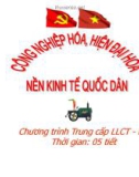 Bài giảng Công nghiệp hóa, hiện đại hóa nền kinh tế quốc dân