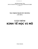 Giáo trình Kinh tế học vi mô (Giáo trình đào tạo từ xa): Phần 1