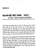 Quan hệ Việt Nam-APEC tăng cường hợp tác cùng phát triển: Phần 2