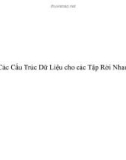 Bài giảng Phân tích thiết kế giải thuật - Chương 7: Các cấu trúc dữ liệu cho các tập rời nhau