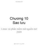 Bài giảng môn học Linux và phần mềm mã nguồn mở: Chương 10 - TS. Hà Quốc Trung