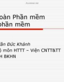 Bài giảng Mật mã và ứng dụng: An toàn phần mềm, lỗi phần mềm - Trần Đức Khánh