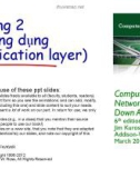 Bài giảng Computer Networking: A top down approach - Chương 2: Lớp ứng dụng