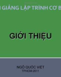 Bài giảng Lập trình cơ bản: Giới thiệu - TS. Ngô Quốc Việt